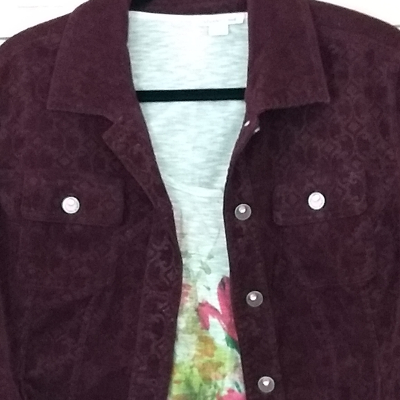 NWOT lightweight Jacket, Wine/burgundy color, L - Picture 7 of 7